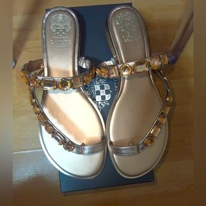 Vince Camuto Golden Champagne Sandal